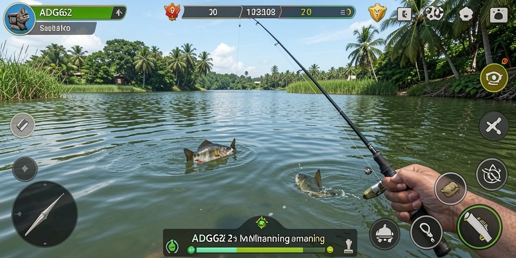 Tangkapan ikan besar dalam gameplay ADG62 yang seru.