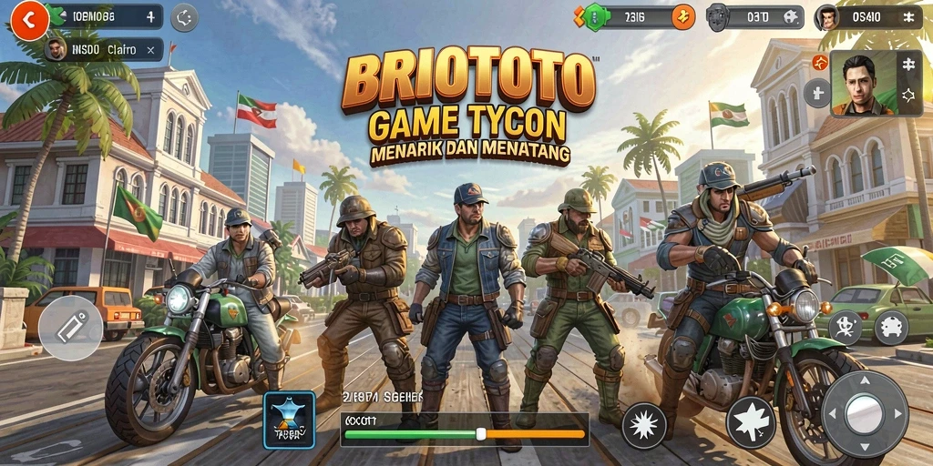 Tampilan menarik saat pemain mengelola bisnis taruhan di BRIOTOTO.