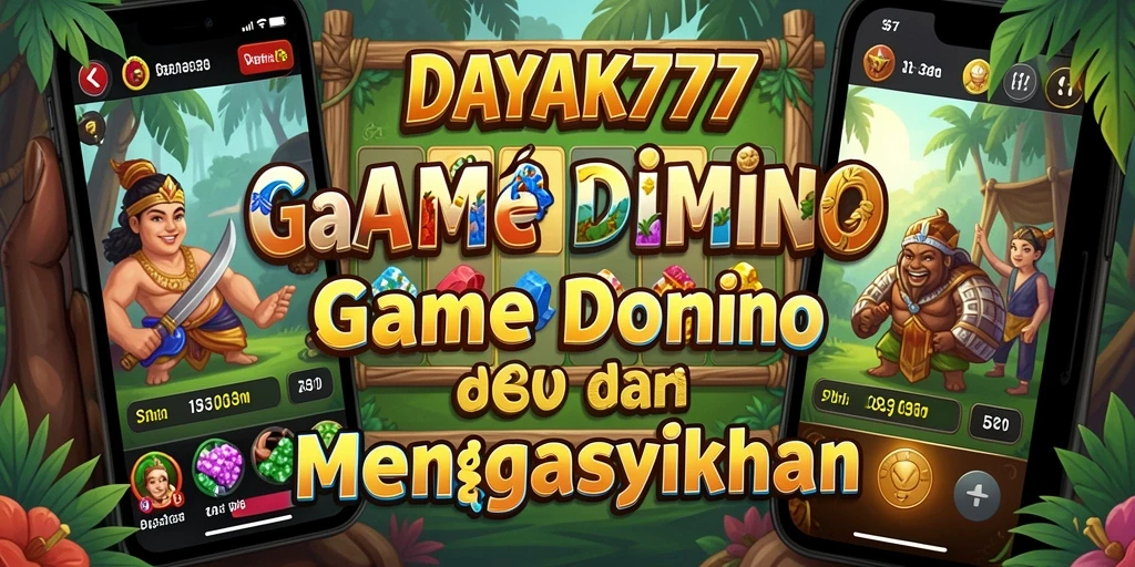 Screenshot permainan DAYAK777 yang menunjukkan keseruan bermain domino.