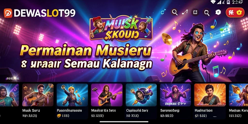 Gameplay seru dalam DEWASLOT99 dengan lagu-lagu favorit.
