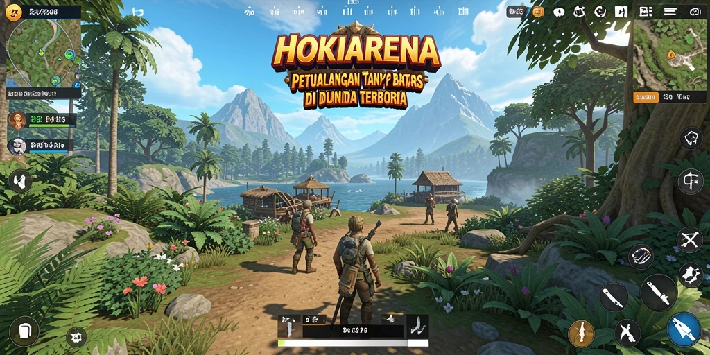 Gameplay HOKIARENA di dunia terbuka yang fantastis.