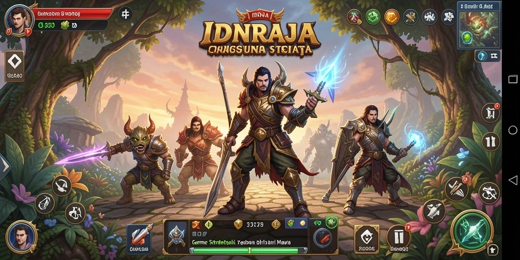 Tampilan gameplay <strong>IDNRAJA</strong> yang mendetail dan interaktif.