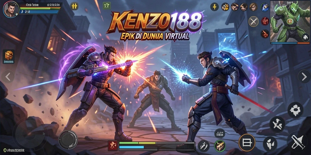 Tampilan gameplay KENZO188 yang memukau dan penuh aksi.