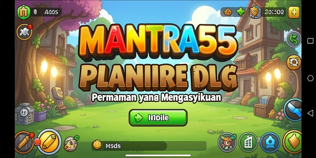 Screenshot gameplay <strong>MANTRA55</strong> menampilkan aksi seru dalam mengumpulkan sumber daya.