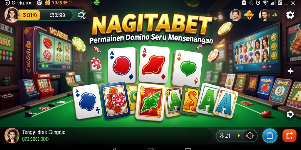 Tampilan gameplay Domino yang seru dan interaktif di NAGITABET.