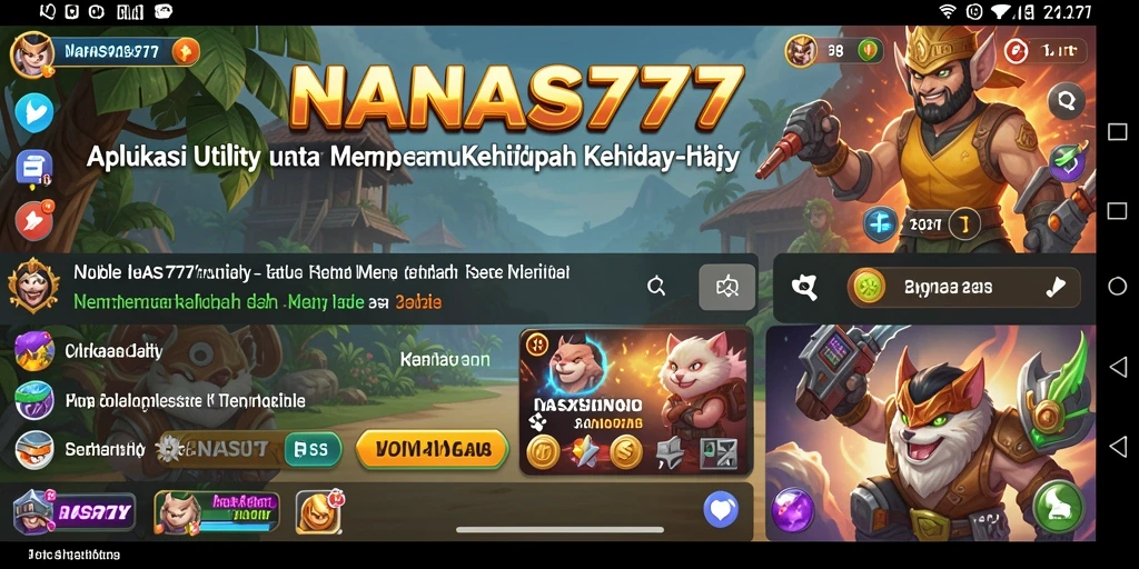 Tampilan antarmuka NANAS777 yang intuitif dan mudah digunakan.