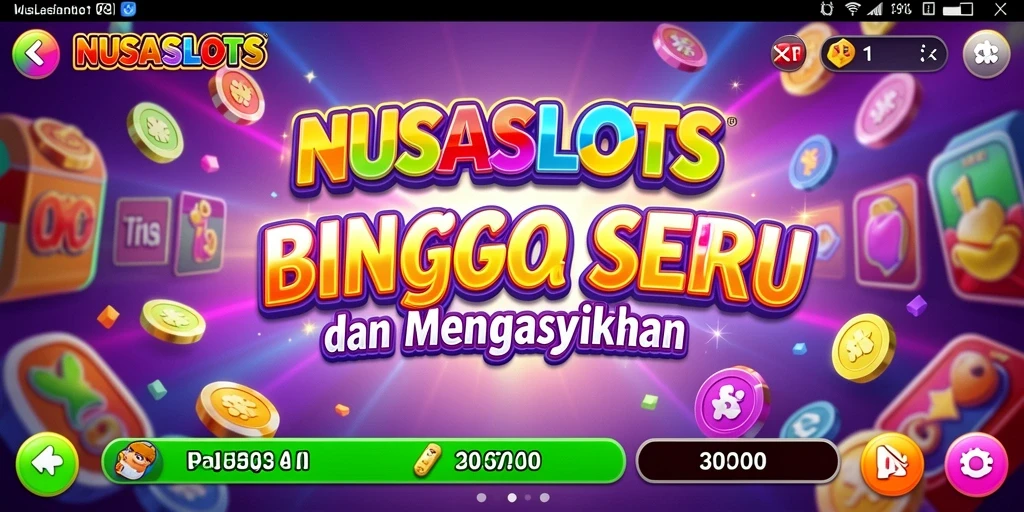 Gameplay menegangkan NUSASLOTS di layar smartphone.