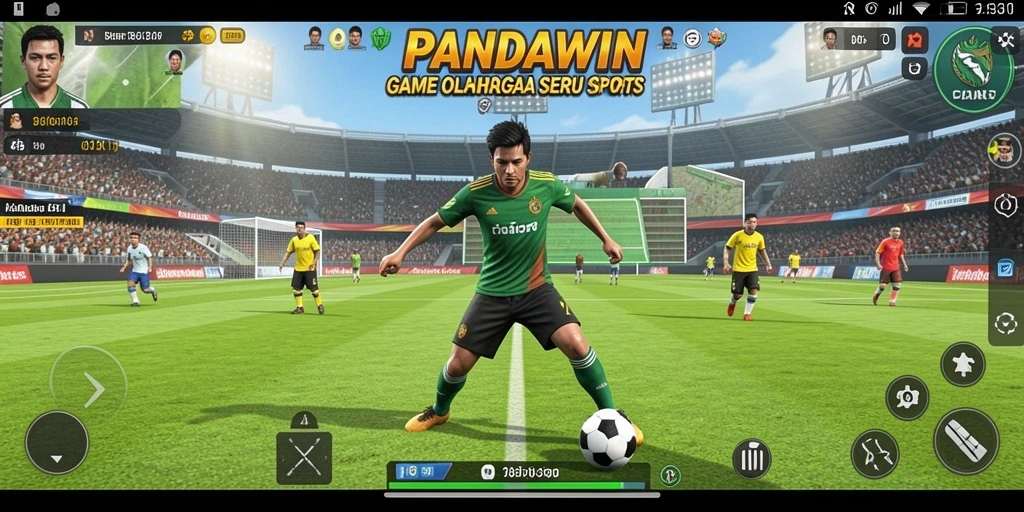 Screenshot gameplay olahraga dari PANDAWIN yang penuh aksi dan seru.