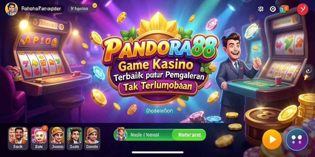 Tampilan layar permainan PANDORA88 yang penuh warna dan menarik.