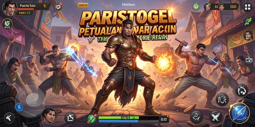 Menampilkan pertarungan seru dalam gameplay PARISTOGEL.