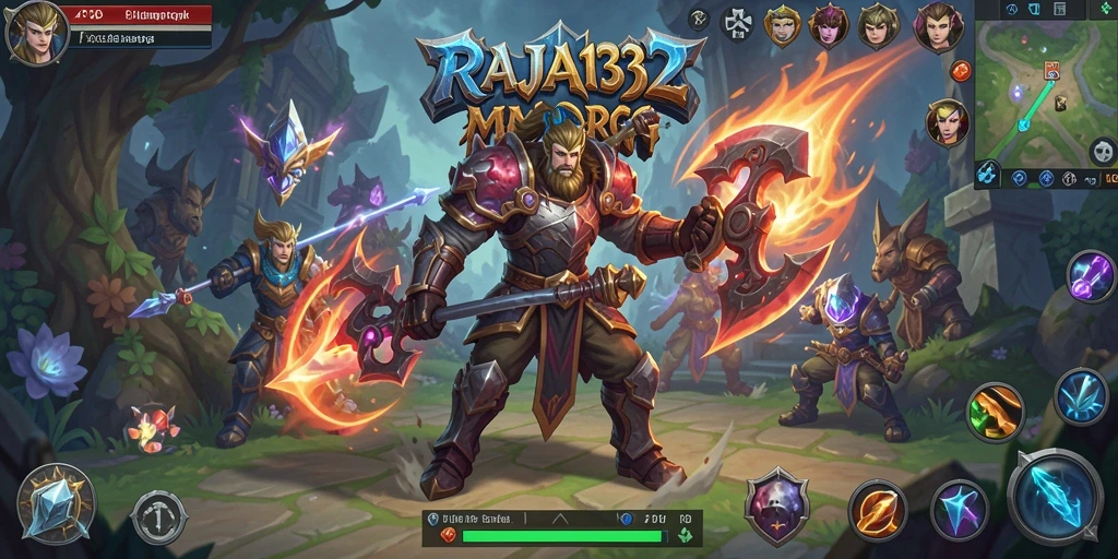 Tampilan screenshot gameplay RAJA132 yang epik dan mendebarkan.