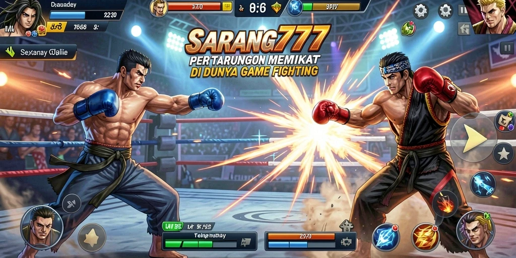 Tampilan seru dari gameplay Fighting di SARANG777.