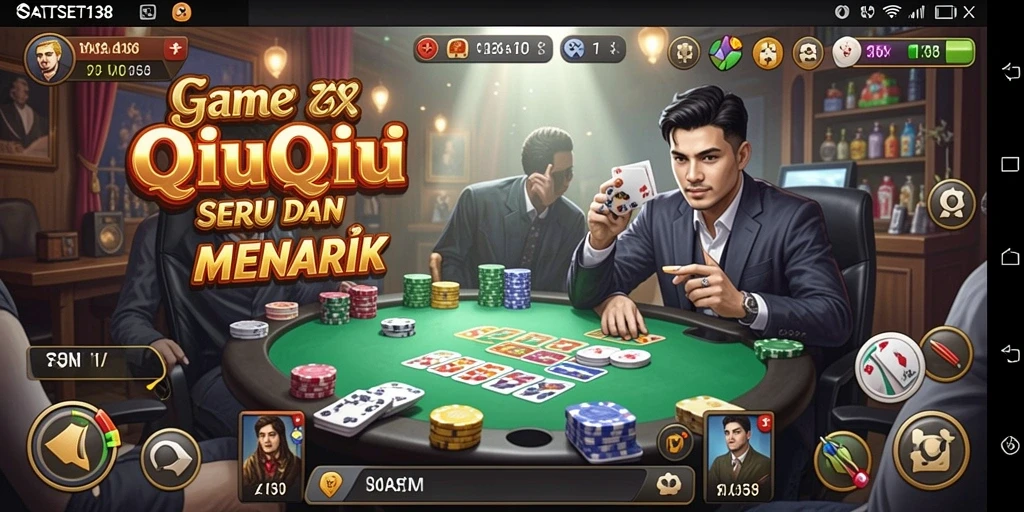 Tangkapan layar gameplay QiuQiu yang seru dan mendebarkan.