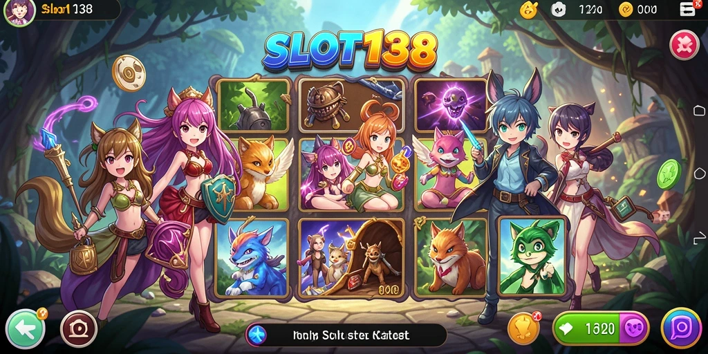 Screenshot dari gameplay <strong>SLOT138</strong> yang memukau dengan karakter Anime.