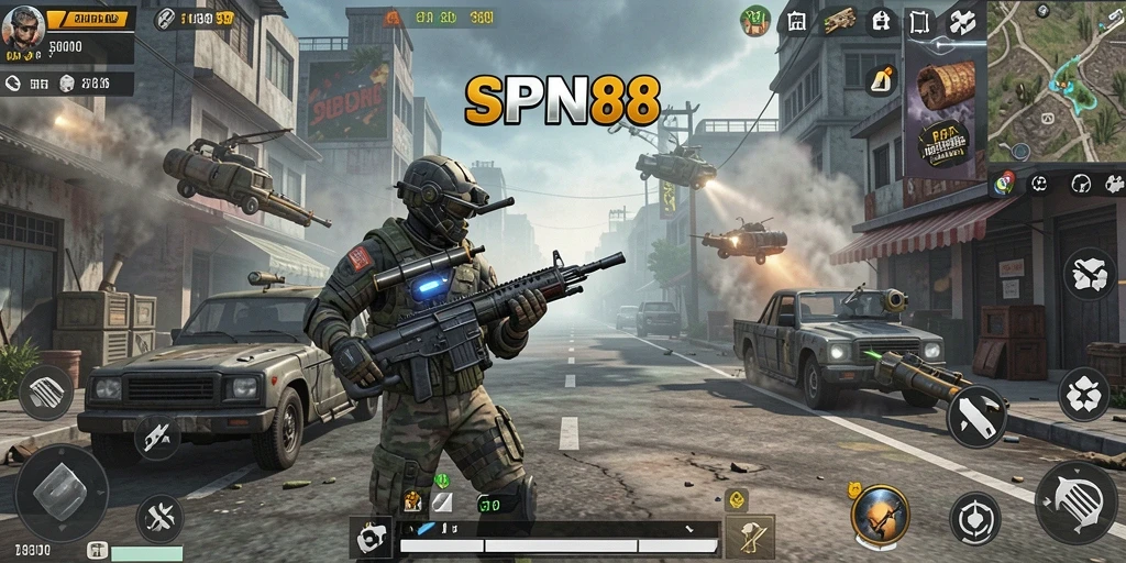 Tampilan gameplay SPN88 dengan interaksi simulasi yang realistik.