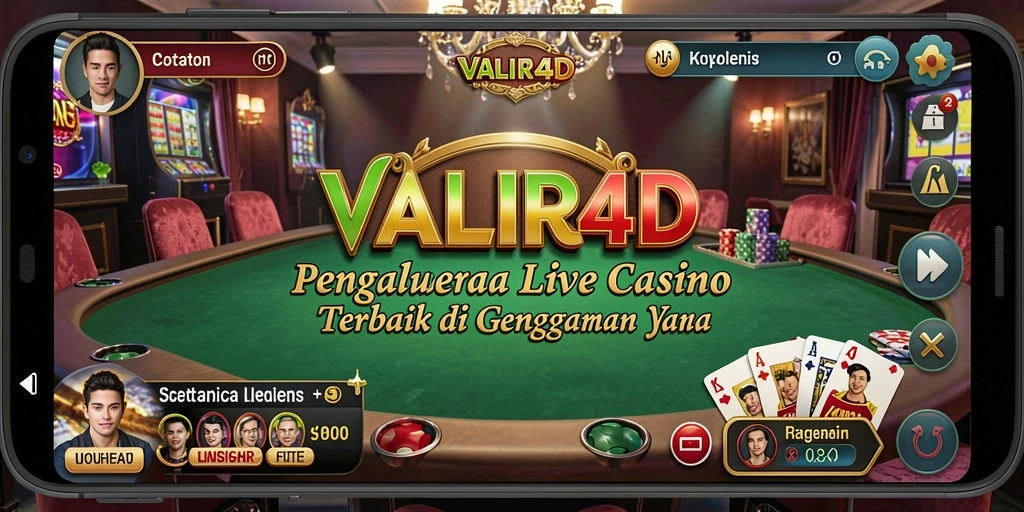 Gameplay menarik VALIR4D yang memberikan pengalaman kasino langsung.
