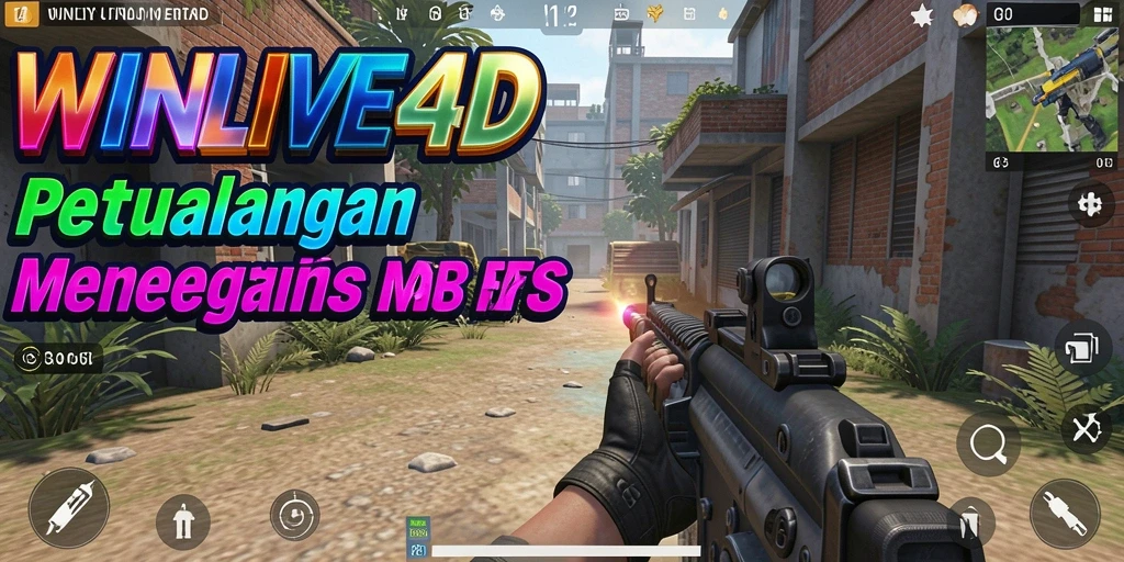 Tampilan gameplay menakjubkan dari <strong>WINLIVE4D</strong> dalam aksi tembak-menembak.
