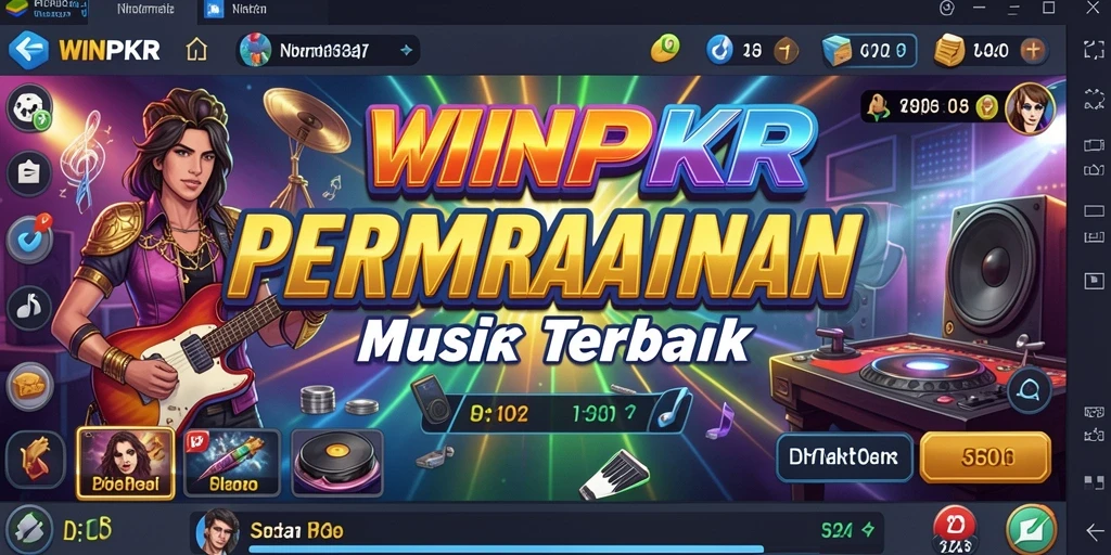 Tampilan gameplay <strong>WINPKR</strong> yang seru dan interaktif saat memainkan lagu-lagu favorit.